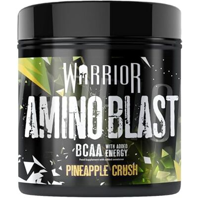 Warrior Amino Blast BCAA-Pulver 270 g – Aminosäure-Ergänzung – Intra- oder Pre-Workout Sport-Energy-Drink mit Koffein – beschleunigt die Muskelregeneration – 30 Portionen (Pineapple Crush) Warrior Amino Blast BCAA-Pulver 270 g – Aminosäure-Ergänzung – Intra- oder Pre-Workout Sport-Energy-Drink mit Koffein – beschleunigt die Muskelregeneration – 30 Portionen (Pineapple Crush)