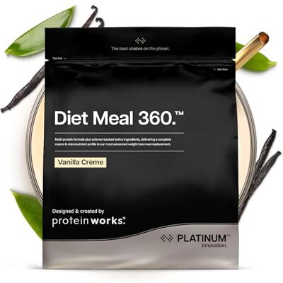 THE PROTEIN WORKS Protein Works Diet Meal 360 Platinum, Vanillecreme, 2kg Fortschrittlicher Diät-Mahlzeitenersatz, Abnehmen Shake, Gewichtsverlust, Vollwertige Ernährung, 26 Vitamine & Mineralstoffe THE PROTEIN WORKS Protein Works Diet Meal 360 Platinum, Vanillecreme, 2kg Fortschrittlicher Diät-Mahlzeitenersatz, Abnehmen Shake, Gewichtsverlust, Vollwertige Ernährung, 26 Vitamine & Mineralstoffe