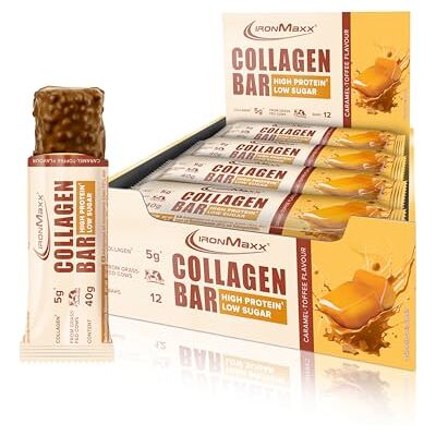 IronMaxx Collagen Bar – Karamellgeschmack - Proteinriegel IronMaxx Collagen Bar – Karamellgeschmack - Proteinriegel