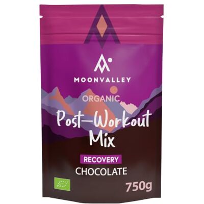 MoonValley Bio Post Workout Mix Chocolate I Protein Pulver I 1 x 750g Recovery Shake I Schoko Geschmack I Protein- & Kohlenhydratzufur nach Ausdauersport I vegan I glutenfrei MoonValley Bio Post Workout Mix Chocolate I Protein Pulver I 1 x 750g Recovery Shake I Schoko Geschmack I Protein- & Kohlenhydratzufur nach Ausdauersport I vegan I glutenfrei