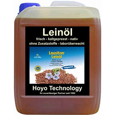 Hoyo Technology GmbH 5 Liter Leinsamenöl Leinöl für gesunde Energie kaltgepresstes Leinöl frisch nativ Hoyo Technology GmbH 5 Liter Leinsamenöl Leinöl für gesunde Energie kaltgepresstes Leinöl frisch nativ