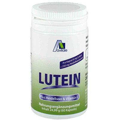 Avitale Lutein Kapseln 6 mg + Heidelbeer, 60 Stück, 1er Pack (1 x 24,99g) Avitale Lutein Kapseln 6 mg + Heidelbeer, 60 Stück, 1er Pack (1 x 24,99g)