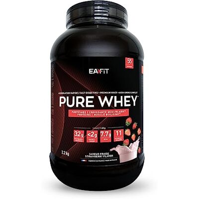Eafit Protein Pulver Erdbeere 2,2kg Premium Eiweiss protein pulver für Muskelaufbau Whey Protein Isolate Protein Pulver mit Shaker Empfehlung für Shaker Protein & Fitness Eafit Protein Pulver Erdbeere 2,2kg Premium Eiweiss protein pulver für Muskelaufbau Whey Protein Isolate Protein Pulver mit Shaker Empfehlung für Shaker Protein & Fitness