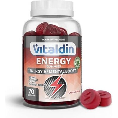 Vitaldin Energy Gummies mit Ginseng & Guarana Vegan 70uds Vitaldin Energy Gummies mit Ginseng & Guarana Vegan 70uds