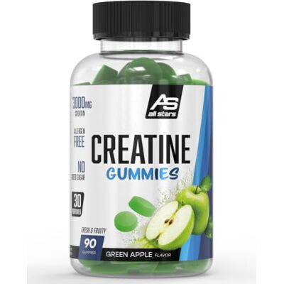 All Stars Creatin Gummies Green Apple, 90 Stück, Kreatin Monohydrat All Stars Creatin Gummies Green Apple, 90 Stück, Kreatin Monohydrat