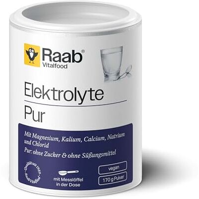 Raab Vitalfood Raab® Elektrolyte Pur (170 g) ohne Zucker & Süßungsmittel Elektrolyte Pulver perfekt für Sport & Alltag bei Flüssigkeitsverlust zur Mineralstoffversorgung vegan Raab Vitalfood Raab® Elektrolyte Pur (170 g) ohne Zucker & Süßungsmittel Elektrolyte Pulver perfekt für Sport & Alltag bei Flüssigkeitsverlust zur Mineralstoffversorgung vegan
