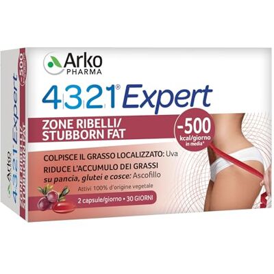 Arkopharma 4321 Slim Zone Ribelli Integratore Alimentare, 60 Capsule Arkopharma 4321 Slim Zone Ribelli Integratore Alimentare, 60 Capsule