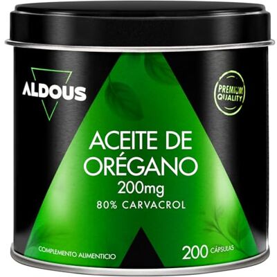 Aldous Bio Oregano Öl Kapseln mit 160 mg Carvacrol Hochdosiert – 200 Softgels Aldous Bio Oregano Öl Kapseln mit 160 mg Carvacrol Hochdosiert – 200 Softgels