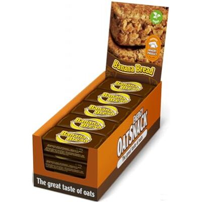 Davina Oat Snack EnergyOatSnack Banana Bread (15x70g) Kohlenhydrat Energieriegel mit Haferflocken für Sport & Freizeit Langanhaltende Energie & leckerer Geschmack Handgemacht & Vegan Das Original Davina Oat Snack EnergyOatSnack Banana Bread (15x70g) Kohlenhydrat Energieriegel mit Haferflocken für Sport & Freizeit Langanhaltende Energie & leckerer Geschmack Handgemacht & Vegan Das Original