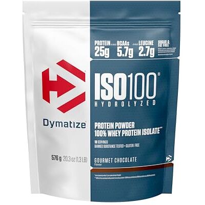 Dymatize ISO 100 Hydrolyzed Gourmet Chocolate 576g Whey Protein Hydrolysate + Isolat Pulver Dymatize ISO 100 Hydrolyzed Gourmet Chocolate 576g Whey Protein Hydrolysate + Isolat Pulver