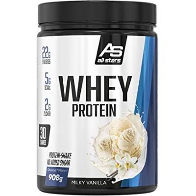 All Stars 100% Whey Protein Pulver 908g Milky Vanilla All Stars 100% Whey Protein Pulver 908g Milky Vanilla
