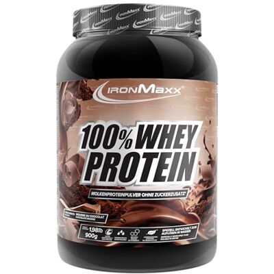IronMaxx 100% Whey Protein Pulver 900g Mousse au Chocolate Cremiger Eiweißshake mit BCAAs & EAAs High Protein, Low Carb & zuckerarm Ideal für Muskelaufbau & Fitness IronMaxx 100% Whey Protein Pulver 900g Mousse au Chocolate Cremiger Eiweißshake mit BCAAs & EAAs High Protein, Low Carb & zuckerarm Ideal für Muskelaufbau & Fitness