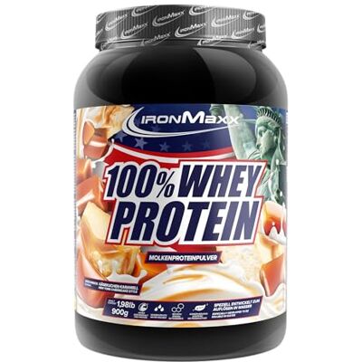 IronMaxx 100% Whey Protein Pulver 900g New York Cheesecake Style Cremiger Eiweißshake mit BCAAs & EAAs High Protein, Low Carb & zuckerarm Ideal für Muskelaufbau & Fitness IronMaxx 100% Whey Protein Pulver 900g New York Cheesecake Style Cremiger Eiweißshake mit BCAAs & EAAs High Protein, Low Carb & zuckerarm Ideal für Muskelaufbau & Fitness