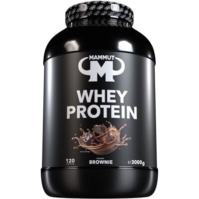 Mammut Nutrition Whey Protein, Brownie, Molke, Eiweiß, Protein Shake, 3000 g Mammut Nutrition Whey Protein, Brownie, Molke, Eiweiß, Protein Shake, 3000 g