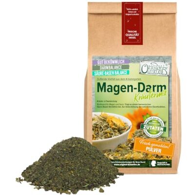 Original-Leckerlies ORIGINAL LECKERLIES® Magen-Darm-Kräutermix, 250g Pulver für Hunde Zur Unterstützung der natürlichen Darmfunktion, wohltuend für Magen und Darm, Hundekräuter, BARF Zusatz, Naturprodukt Original-Leckerlies ORIGINAL LECKERLIES® Magen-Darm-Kräutermix, 250g Pulver für Hunde Zur Unterstützung der natürlichen Darmfunktion, wohltuend für Magen und Darm, Hundekräuter, BARF Zusatz, Naturprodukt