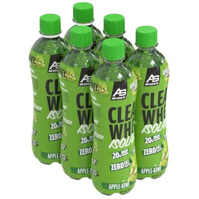 All Stars Clears Whey Isolate Protein Drink 6 x 500ml Apple-Kiwi All Stars Clears Whey Isolate Protein Drink 6 x 500ml Apple-Kiwi