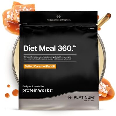 THE PROTEIN WORKS Protein Works Diet Meal 360 Platinum, Salted Caramel, 1kg Fortschrittlicher Diät-Mahlzeitenersatz, Abnehmen Shake, Gewichtsverlust, Vollwertige Ernährung, 26 Vitamine & Mineralstoffe THE PROTEIN WORKS Protein Works Diet Meal 360 Platinum, Salted Caramel, 1kg Fortschrittlicher Diät-Mahlzeitenersatz, Abnehmen Shake, Gewichtsverlust, Vollwertige Ernährung, 26 Vitamine & Mineralstoffe