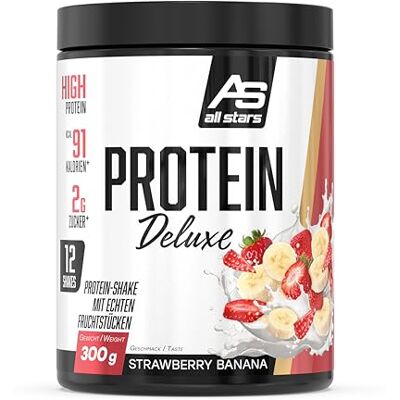 All Stars Protein Deluxe Whey Proteinpulver 300g, Strawberry Banana All Stars Protein Deluxe Whey Proteinpulver 300g, Strawberry Banana