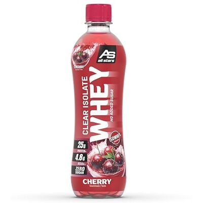 All Stars Clear Isolate Whey Protein Drink, 6 x 500 ml, Kirsche All Stars Clear Isolate Whey Protein Drink, 6 x 500 ml, Kirsche