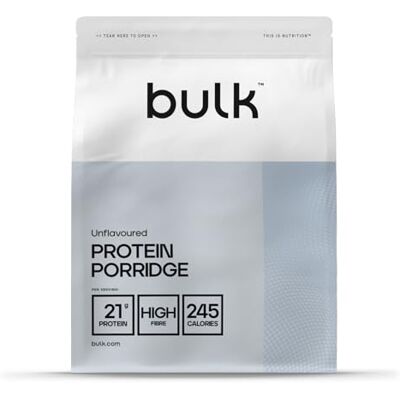 Bulk Complete Protein Haferflocken, Proteinreiche Haferflocken, Whey, hoher Ballaststoffgehalt, Protein Porridge, Geschmacksneutral, 2,5 kg Bulk Complete Protein Haferflocken, Proteinreiche Haferflocken, Whey, hoher Ballaststoffgehalt, Protein Porridge, Geschmacksneutral, 2,5 kg