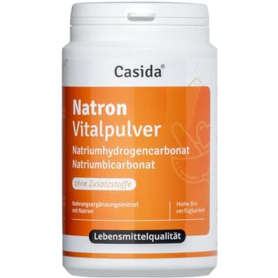 Casida Natron Vitalpulver feines Pulver, Baking Soda, Hochreine Lebensmittelqualität 300g- für innere Anwendung, Backen, Putzen & als Badezusatz – ohne Zusatzstoffe, Gluten- & laktosefrei Casida Natron Vitalpulver feines Pulver, Baking Soda, Hochreine Lebensmittelqualität 300g- für innere Anwendung, Backen, Putzen & als Badezusatz – ohne Zusatzstoffe, Gluten- & laktosefrei