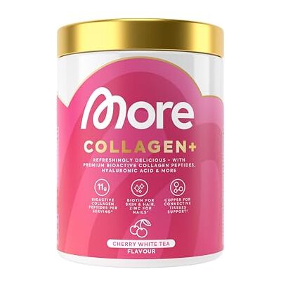 MORE NUTRITION MORE Collagen+, 300 g, Cherry White Tea, mit Kollagenhydrolysat MORE NUTRITION MORE Collagen+, 300 g, Cherry White Tea, mit Kollagenhydrolysat