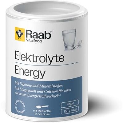 Raab Vitalfood Raab® Elektrolyte Energy Pulver (150 g) Sportgetränk-Pulver mit Dextrose und Mineralstoffen für Hydration & schnelle Energie bei Hitze & körperlicher Belastung Raab Vitalfood Raab® Elektrolyte Energy Pulver (150 g) Sportgetränk-Pulver mit Dextrose und Mineralstoffen für Hydration & schnelle Energie bei Hitze & körperlicher Belastung