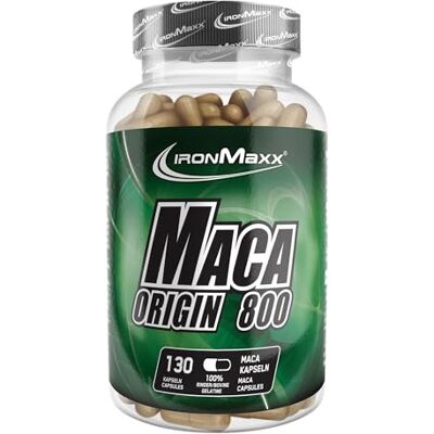 IronMaxx Maca Origin – Hochdosierte Maca Kapseln 130 Stück 800 mg Reiner Maca Extrakt aus Peru Vegan, Pflanzlich & Premium Qualität IronMaxx Maca Origin – Hochdosierte Maca Kapseln 130 Stück 800 mg Reiner Maca Extrakt aus Peru Vegan, Pflanzlich & Premium Qualität