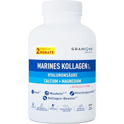 Granions Kollagen Kapseln Mit Magnesium & Vitamin C Meereskollagen 180 Kapseln Kollagen Kapseln Hochdosiert Meereskollagen Typ 1 Mit Vitamin C, Magnesium & Hyaluronsäure Vanillegeschmack Granions Kollagen Kapseln Mit Magnesium & Vitamin C Meereskollagen 180 Kapseln Kollagen Kapseln Hochdosiert Meereskollagen Typ 1 Mit Vitamin C, Magnesium & Hyaluronsäure Vanillegeschmack