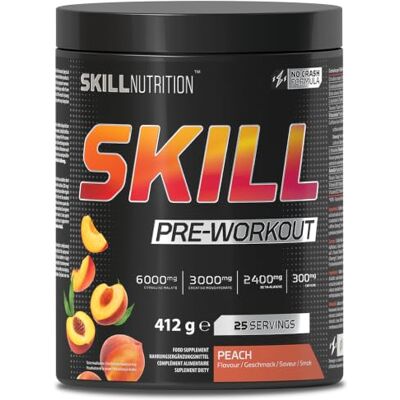 SKILL NUTRITION Pre-Workout Pfirsich 412 g SKILL NUTRITION Pre-Workout Pfirsich 412 g