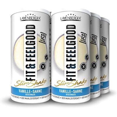 Layenberger Fit&Feelgood Slim Shake Powder Vanille-Sahne (6x396 g) Layenberger Fit&Feelgood Slim Shake Powder Vanille-Sahne (6x396 g)