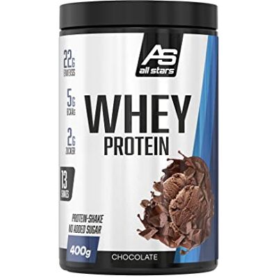 All Stars 100% Whey Protein Pulver 400g Chocolate All Stars 100% Whey Protein Pulver 400g Chocolate