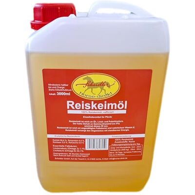 Scheidler horse-direkt Reiskeimöl 3 Liter Kanister für Pferde – Kann den natürlichen Muskelaufbau unterstützen Scheidler horse-direkt Reiskeimöl 3 Liter Kanister für Pferde – Kann den natürlichen Muskelaufbau unterstützen