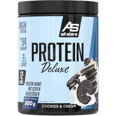 All Stars Protein Deluxe Whey Protein Pulver 300g, Cookies and Cream All Stars Protein Deluxe Whey Protein Pulver 300g, Cookies and Cream
