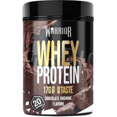 Warrior Whey Protein Pulver 500 g, Eiweiß Shake – Schoko-Brownie Warrior Whey Protein Pulver 500 g, Eiweiß Shake – Schoko-Brownie