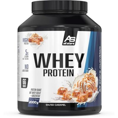 All Stars 100% Whey Protein Pulver 2000g Salted Caramel All Stars 100% Whey Protein Pulver 2000g Salted Caramel