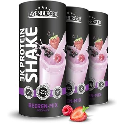 Layenberger 3K Protein Shake Beeren-Mix (3x360 g) Layenberger 3K Protein Shake Beeren-Mix (3x360 g)