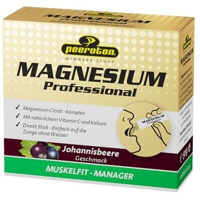 Peeroton Magnesium Professional - Himbeergeschmack - 20 x 2,5 g Peeroton Magnesium Professional - Himbeergeschmack - 20 x 2,5 g