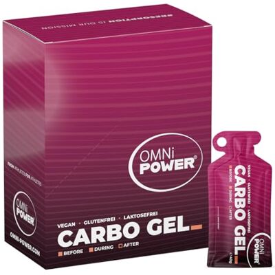 OMNi BiOTiC OMNi POWER Carbo Gel (12er Pack) Energygel für schnelle und einfache Energie Innovative gelartige Textur 25 g Kohlenhydrate pro Portion Geschmacksneutral Vegan 12 x 40 g Gel OMNi BiOTiC OMNi POWER Carbo Gel (12er Pack) Energygel für schnelle und einfache Energie Innovative gelartige Textur 25 g Kohlenhydrate pro Portion Geschmacksneutral Vegan 12 x 40 g Gel