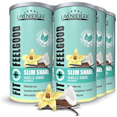 Layenberger Fit&Feelgood Slim Shake Powder vegan Vanille-Kokos (6x396 g) Layenberger Fit&Feelgood Slim Shake Powder vegan Vanille-Kokos (6x396 g)