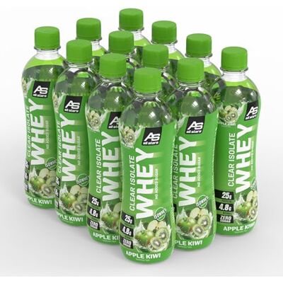 All Stars Clears Isolate Whey Protein Drink 12 x 500ml Apfel-Kiwi All Stars Clears Isolate Whey Protein Drink 12 x 500ml Apfel-Kiwi