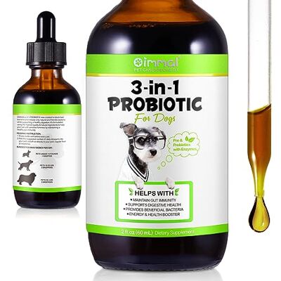 Onznoz Probiotikum Für Hunde, 60Ml Probiotische Tropfen Für Hunde, Zur Unterstützung Der Darmgesundheit, Stärkung des Immunsystems, Linderung Von Magen-Darm-Beschwerden (1 Flasche, Probiotika) Onznoz Probiotikum Für Hunde, 60Ml Probiotische Tropfen Für Hunde, Zur Unterstützung Der Darmgesundheit, Stärkung des Immunsystems, Linderung Von Magen-Darm-Beschwerden (1 Flasche, Probiotika)