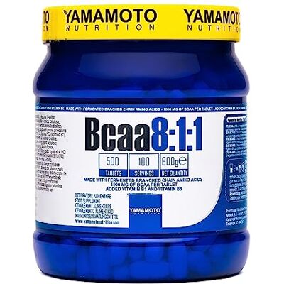 Yamamoto Nutrition Essential Bcaa 8: 1: 1 500 Caplets, 500 g Yamamoto Nutrition Essential Bcaa 8: 1: 1 500 Caplets, 500 g