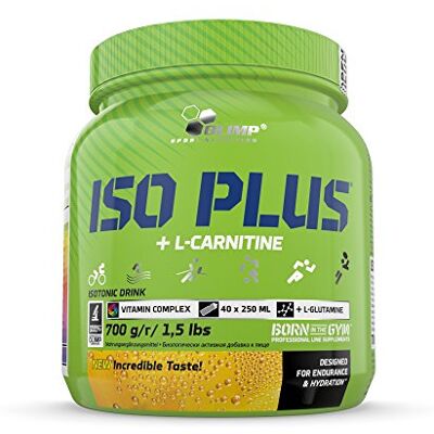 OLIMP SPORT NUTRITION Olimp Iso Plus + L-Carnitine Orange Geschmack 700 g Isotonic Sports Drink Kohlenhydrat-Präparate OLIMP SPORT NUTRITION Olimp Iso Plus + L-Carnitine Orange Geschmack 700 g Isotonic Sports Drink Kohlenhydrat-Präparate