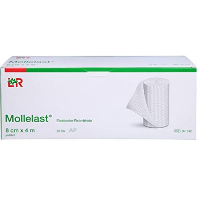 Lohmann & Rauscher Mollelast Elastische Fixierbinde 8 cm x 4 m, 20 St. Binde Lohmann & Rauscher Mollelast Elastische Fixierbinde 8 cm x 4 m, 20 St. Binde