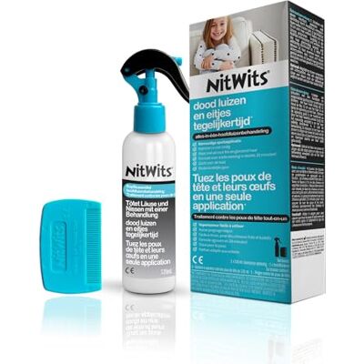 NitWits All-In-One Läusespray, Entfernt Läuse & Nissen 120 ml Spray NitWits All-In-One Läusespray, Entfernt Läuse & Nissen 120 ml Spray