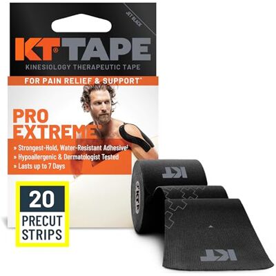 KT Tape KT Unisex – Erwachsene Pro Extreme Bandagen, Black, One Size KT Tape KT Unisex – Erwachsene Pro Extreme Bandagen, Black, One Size