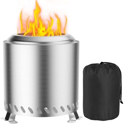 Fillis Feuerschale Outdoor, Rauchfreie Feuerstelle 22x22x26cm Edelstahl Feuertonne Feuerkorb Mini Tischkamin mit Aufbewahrungstasche, Balkon Terrasse und Garten Deko, Ideal für BBQ Pellets Holz Fillis Feuerschale Outdoor, Rauchfreie Feuerstelle 22x22x26cm Edelstahl Feuertonne Feuerkorb Mini Tischkamin mit Aufbewahrungstasche, Balkon Terrasse und Garten Deko, Ideal für BBQ Pellets Holz