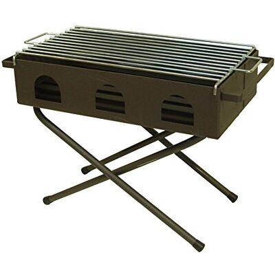EL ZORRO Faltbar Barbacoa, Holzkohle, Faltgrill, Grill, Schwarz, Metall, Poliert, Außenbereich, Einbau, Gußeisen, Plastik, 50 x 26 x 26 cm, 7.9 kg, 71435 EL ZORRO Faltbar Barbacoa, Holzkohle, Faltgrill, Grill, Schwarz, Metall, Poliert, Außenbereich, Einbau, Gußeisen, Plastik, 50 x 26 x 26 cm, 7.9 kg, 71435