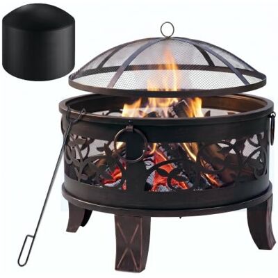 Gardebruk ® Feuerschale mit Funkenschutz Ø66 cm Feuerstelle für Garten & Terrasse aus Stahl inkl. Schürhaken & Abdeckung Gardebruk ® Feuerschale mit Funkenschutz Ø66 cm Feuerstelle für Garten & Terrasse aus Stahl inkl. Schürhaken & Abdeckung